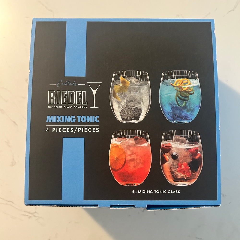 Riedel Mixing Tonic Glass Set – 4 Tumblers (20.5 oz, Made in Germany)- NWT